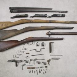 Lot de pièces de fusil Gras, mise à prix 1 euros sans prix de réserve!!!