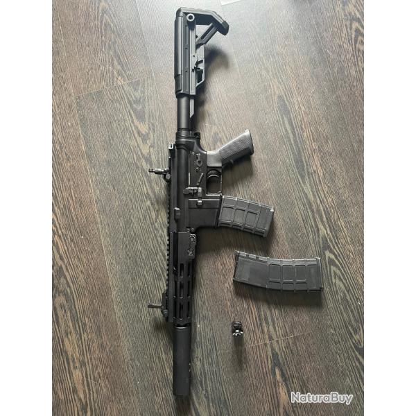 Golden Eagle Geissele MK16 SMR 7" GBBR - Upgrade + Chargeur Suppl.