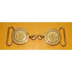 Boucles de ceinturon modèle 1931, 5 cm de diamètre, pour grande tenue d'officier d'administration. T