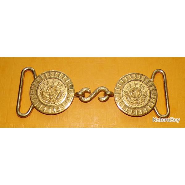 Boucles de ceinturon modle 1931, 5 cm de diamtre, pour grande tenue d'officier d'administration. T
