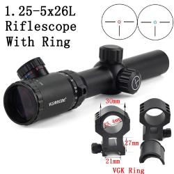 Visionking-Lunette de visée étanche -** 1.25-5X26  21mm High Ring - LIVRAISON GRATUITE !!