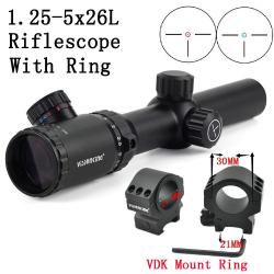 Visionking-Lunette de visée étanche -** 1.25-5X26  21mm Low Ring