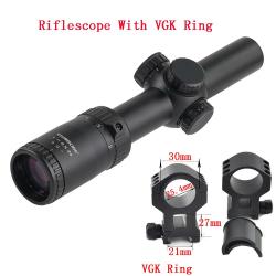 Visionking 1-8x24 lunette de visée compacte -**21mm high rings