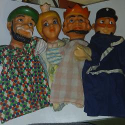 LOT D'ANCIENNES MARIONNETTES ANNÉES 60-70