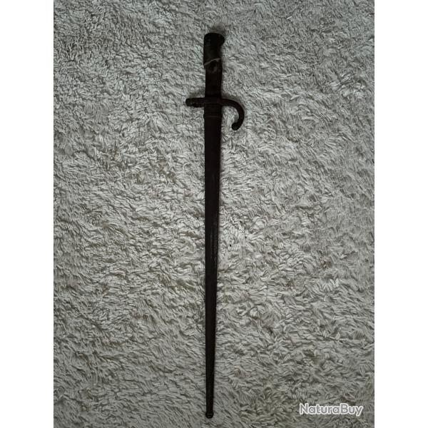 Exceptionnelle baonnette modle Gras 1874 1 sans prix de rserve