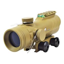 Point Rouge ACOG 30mm w/ Niveau Bulle Desert (JS Tactical)