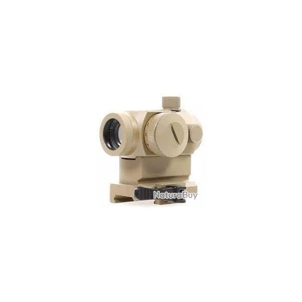 Micro T1 Red Dot Haut QD Mount Desert w/ montage Bas (Delta Tactics)
