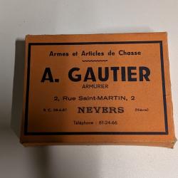 Boîte de dix cartouches de marque rey freres a Nîmes calibre 16 Gauthier a Nevers