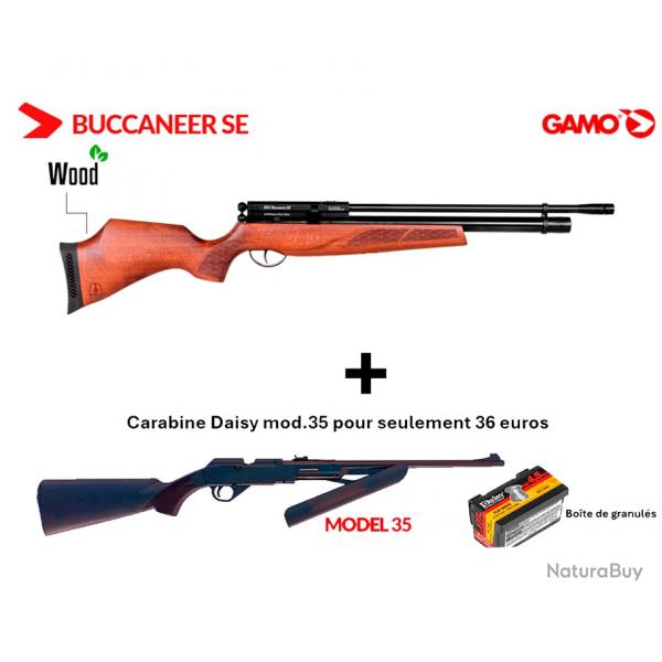 Vente flash ! Carabine  plomb PCP BSA BUCCANNER SE Cal. 4.5 mm - 19.9J + Carabine Daisy Mod. 35