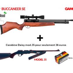 Vente flash ! Carabine BSA BUCCANNER SE 4.5 mm 19.9J + Lunette Gamo 3-9 x 40 WR + Carabine Daisy 35