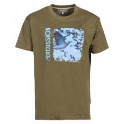 Tee-shirt Palombe kaki PERCUSSION-XXL