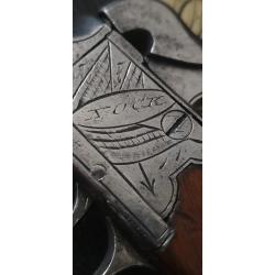 Pistolet miniature a piston à balle forcée Coffre MARQUÉ, GRAVÉ NOCK&LONDON ! Chien avec sécurité