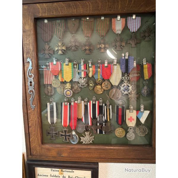 Lot mdailles militaires WWI/WWII - France, Allemagne, divers pays
