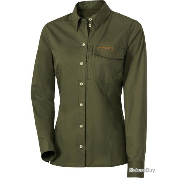 Chemise de chasse anti tiques Couleur Oliv