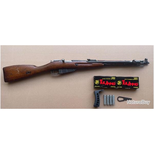 Mosin nagant + accessoires + 160 munitions