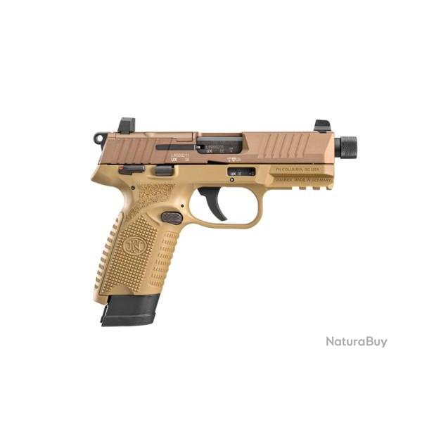 PISTOLET SEMI-AUTOMATIQUE FNH 502 TACTIQUE FDE CALIBRE 22LR