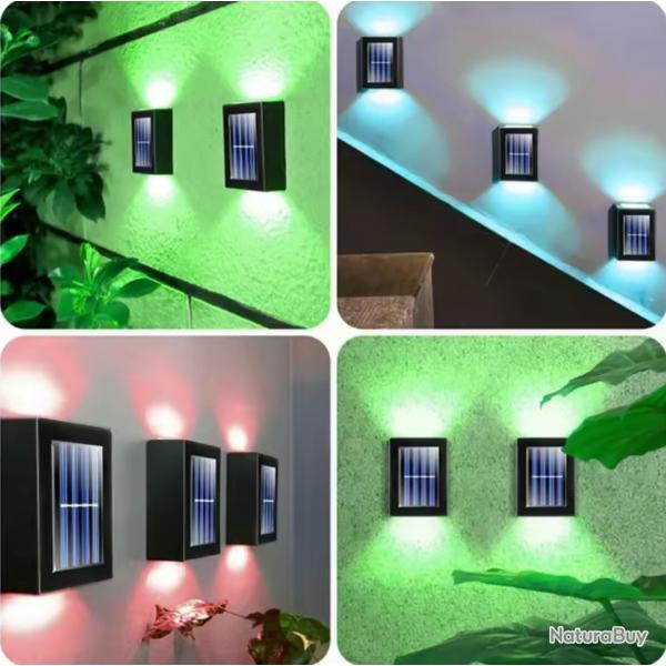 ENCHERE....Applique SOLAIRE LED Multicolor