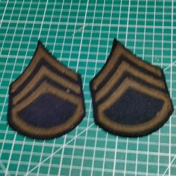 PAIRE DE GRADE US ARMY STAFF SERGEANT, SERGENT