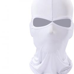 CAGOULE DEUX TROUS - BLANCHE - LIVRAISON GRATUITE