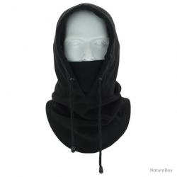 CAGOULE EN POLAIRE 3-en-1 - NOIRE - LIVRAISON GRATUITE