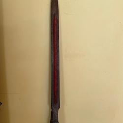 Rare Sankaku Yari de samourai (cavalerie) début période Edo