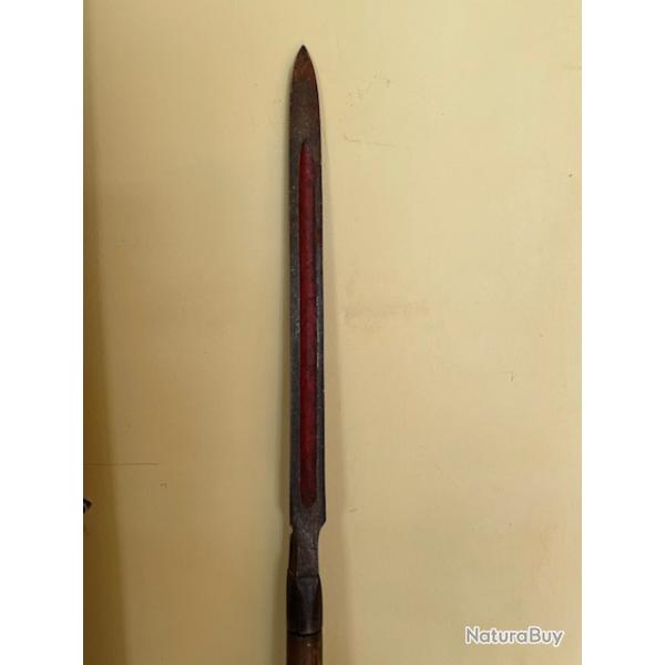 Rare Sankaku Yari de samourai (cavalerie) dbut priode Edo