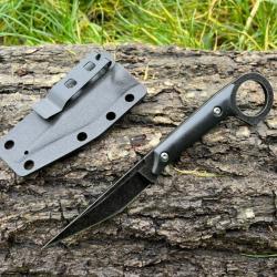 Kunaï Noir 19 cm étui kydex - Élégance et Polyvalence Tactique enchère