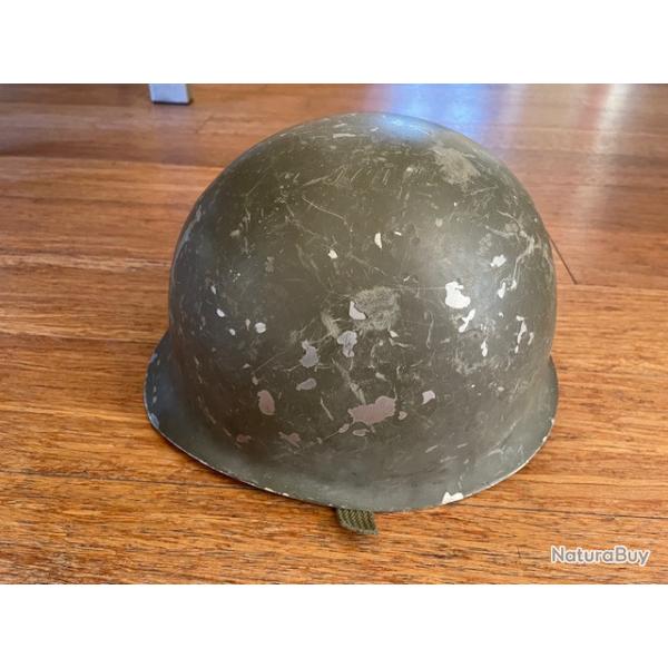 Casque lourd amricain complet, priode WWII Vietnam