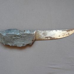 ARTISANAT DE TRANCHEE GUERRE 14-18 poilus coupe-papier éclat d'obus, presse-papier