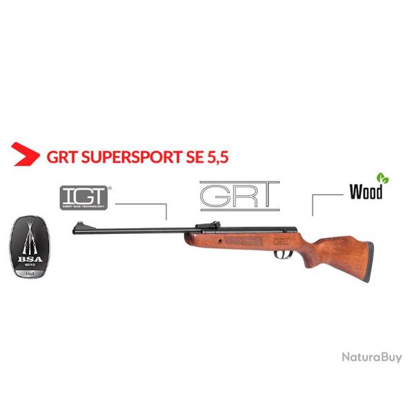Vente flash ! Carabine  plomb BSA SUPERSPORT SE GRT Cal. 5.5 mm - 19.9J
