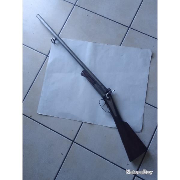 Petit fusil ancien  broche calibre 16