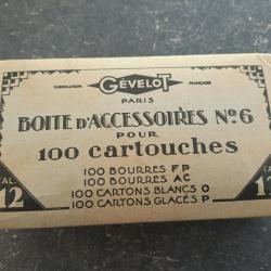 Boures grasse rose calibre 12.Boite d'accessoires N°6