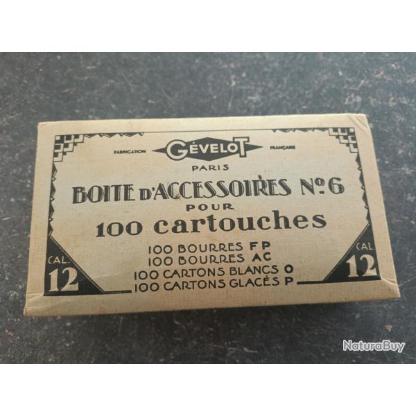 Boures grasse rose calibre 12.Boite d'accessoires N6