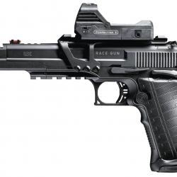 Pack Pistolet CO2 UX Racegun noir cal.4.5mm BB'S 22cps Blowback SA/DA
