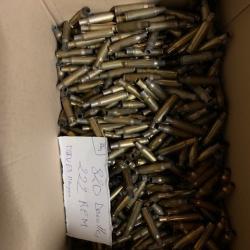 lot douilles 222 rem tirées une fois