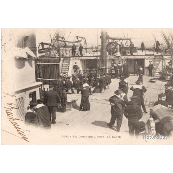 CPA - Marine " LE DIMANCHE A BORD LA DANSE" N275