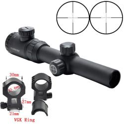 Visionking-Lunette de chasse point Mil illuminé-**1.25-5x26 21mm high rings