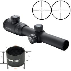 Visionking-Lunette de chasse point Mil illuminé-**1.25-5x26 With sunshade