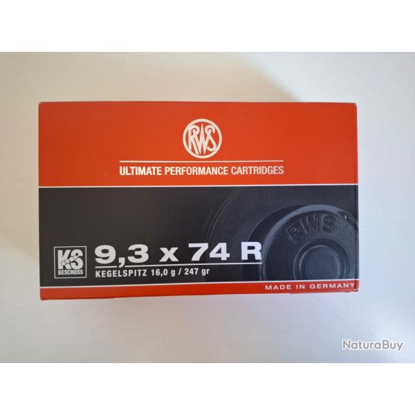 MUNITIONS RWS 9,3 x 74 R