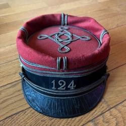Kepi infanterie 124me RI modèle 1872 - militaria - ww2