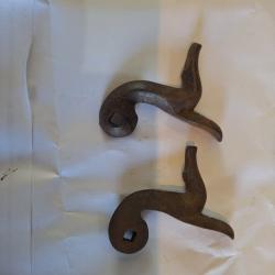 Paire de chien fusil a broche lefaucheux