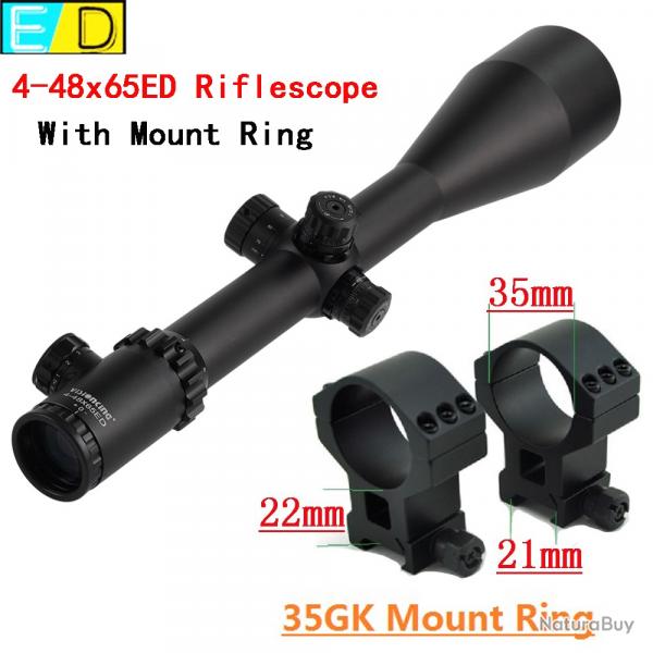 Visionking professionnel 4-48x65 ED with 21mm rings