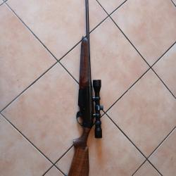 Carabine semi automatique beneli argo calibre 7×64 avec lunette d'affût et d'approche weaver 3×9×40.