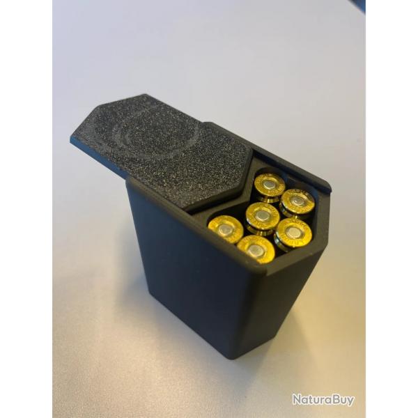 Botier de Rangement Munitions .308 winchester - 12 Coups avec Couvercle Coulissant
