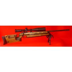 Carabine ANSCHUTZ 54 Mle 1907 - 22LR + Lunette de BENCH  10-40X50 + Bipied carbone pivotant + valise