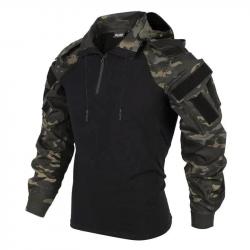 Chemise de combat à capuche Front Line-R AKP - Multicam noir / M (55-65kg)