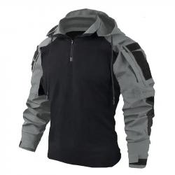 Chemise de combat à capuche Front Line-R AKP - Gris / XL (75-85kg)