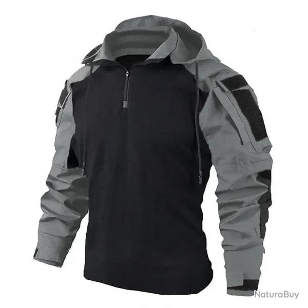 Chemise de combat  capuche Front Line-R AKP - Gris / XL (75-85kg)