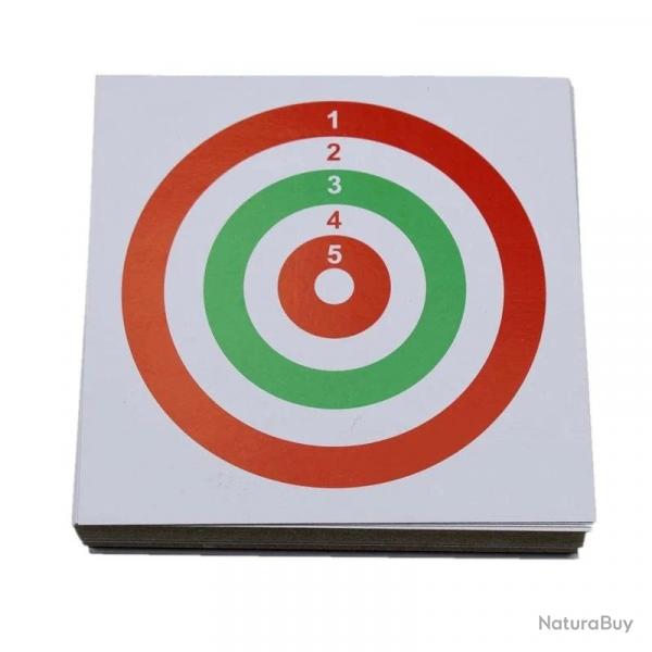Cibles papier carr 14x14cm WF Tactical 100pcs - Type 4
