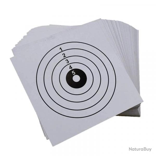 Cibles papier carr 14x14cm WF Tactical 100pcs - Type 3